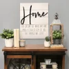 Wall Quotes & Signs-Kirkland's Home Home Metal On Shiplap Wall Plaque White/Black