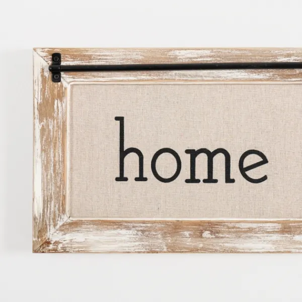 Wall Quotes & Signs-Kirkland's Home Home Sweet Home Rustic Door Frame Wood Wall Plaque White/Brown/Tan
