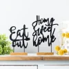 Statues & Figurines-Kirkland's Home Home Sweet Home Tabletop Sign Black/Tan