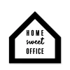 Wall Quotes & Signs-Kirkland's Home Home Sweet Office House Shaped Canvas Art Print Black/White