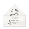 Wall Quotes & Signs-Kirkland's Home Home Where Family Gathers House Shaped Canvas White
