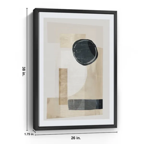 Framed Art-Kirkland's Home Hometown Glory Ii Framed Canvas At Print White/Tan/Black