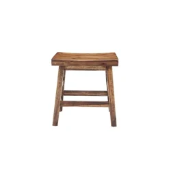 Benches & Ottomans-Kirkland's Home Honey Saddle Seat Wood Stool Brown