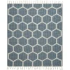 Blankets & Throws-Kirkland's Home Honeycomb Cotton Throw Blue