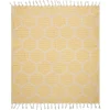 Blankets & Throws-Kirkland's Home Honeycomb Cotton Throw Yellow