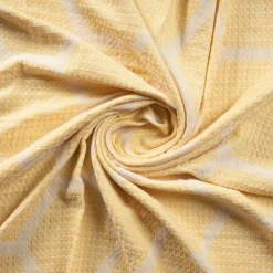 Blankets & Throws-Kirkland's Home Honeycomb Cotton Throw Yellow