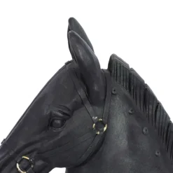 Statues & Figurines-Kirkland's Home Horse Head Statue, 12 In. Black