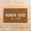 Doormats-Kirkland's Home Human Kind Be Both Coir Doormat Brown/White