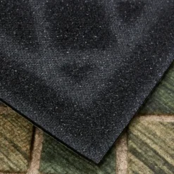 Doormats-Kirkland's Home Hunter Woodgrain Ornamental Entry Doormat Blue/Tan