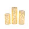Candle Holders-Kirkland's Home Hurricane Glass Luminaries, Set Of 3 Gold