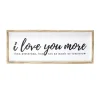 Wall Quotes & Signs-Kirkland's Home I Love You More Framed Wall Plaque White