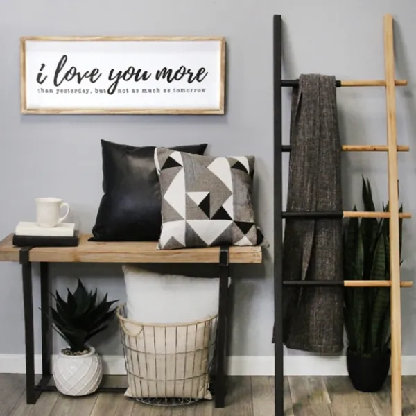 Wall Quotes & Signs-Kirkland's Home I Love You More Framed Wall Plaque White