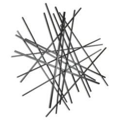 Wall Plaques-Kirkland's Home Icilio Abstract Linear Wall Plaque Black