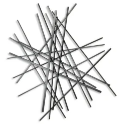 Wall Plaques-Kirkland's Home Icilio Abstract Linear Wall Plaque Black