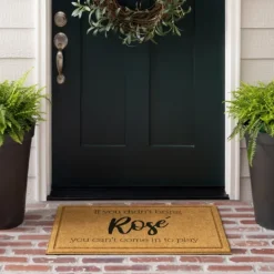 Doormats-Kirkland's Home If You Didn'T Bring Rose Welcome Mat Brown/Black