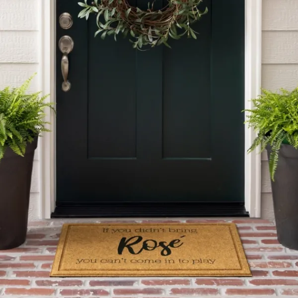 Doormats-Kirkland's Home If You Didn'T Bring Rose Welcome Mat Brown/Black