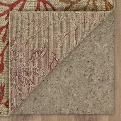 Outdoor Rugs-Kirkland's Home Ikat Coral Sunset Outdoor Area Rug, 5X7 Red/Gray/Yellow