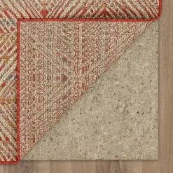 Outdoor Rugs-Kirkland's Home Ikat Diamond Sunset Outdoor Area Rug, 5X7 Red/Yellow/White