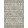 Outdoor Rugs-Kirkland's Home Ikat Scrolling Brown Outdoor Area Rug, 5X7 Brown/Blue/Gray