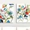 Canvas Art-Kirkland's Home In Rome Giclee Canvas Art Print, Set Of 2 Blue/Red/Green