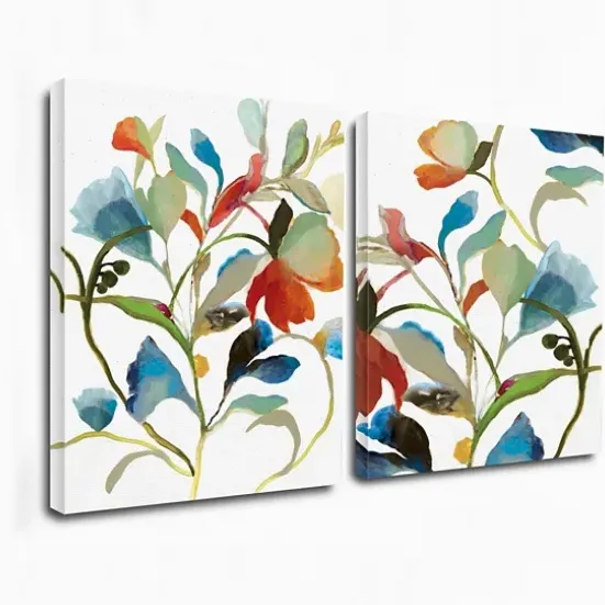 Canvas Art-Kirkland's Home In Rome Giclee Canvas Art Print, Set Of 2 Blue/Red/Green