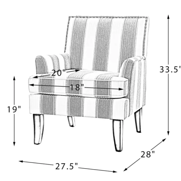 Accent Chairs-Kirkland's Home Indigo And Yellow Floral Upholstered Accent Chair Blue/Yellow/Multi