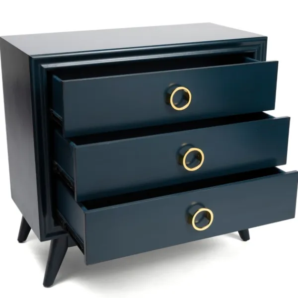 Dressers & Chests-Kirkland's Home Indigo 3-Drawer Wood Chest Blue