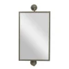 Decorative Mirrors-Kirkland's Home Industrial Distressed Iron Mount Mirror Gray