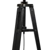 Floor Lamps-Kirkland's Home Industrial Tripod Wooden Floor Lamp Ivory