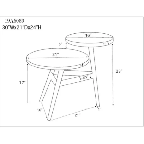 Accent & End Tables-Kirkland's Home Industrial Two-Tiered Gunmetal Accent Table Brown