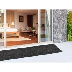 Outdoor Rugs-Kirkland's Home Intertwine Indoor/Outdoor Runner Black