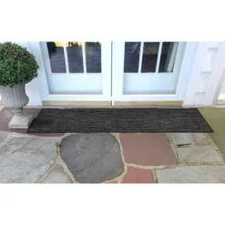 Outdoor Rugs-Kirkland's Home Intertwine Indoor/Outdoor Runner Black
