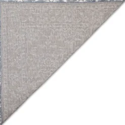Outdoor Rugs-Kirkland's Home Irene Blue Daffodil Outdoor Area Rug, 7X9 Blue/White