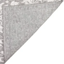 Outdoor Rugs-Kirkland's Home Irene Gray Daffodil Outdoor Area Rug, 4X7 Gray/White