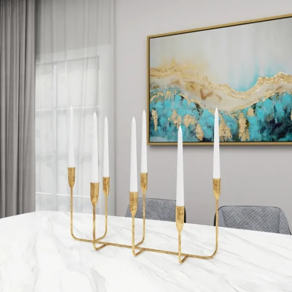 Candle Holders-Kirkland's Home Iron Taper Candle Holder Gold