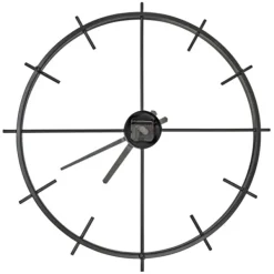 Clocks-Kirkland's Home Isaac Black Modern Wall Clock