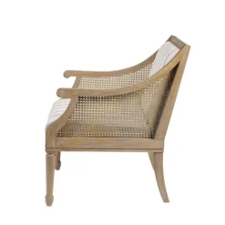 Accent Chairs-Kirkland's Home Isla Martha Stewart Accent Chair Ivory/Blue