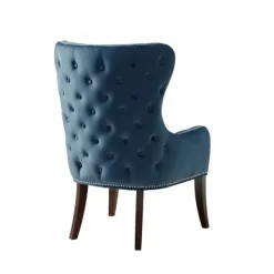 Accent Chairs-Kirkland's Home Ivey Button Tufted Accent Chair Blue