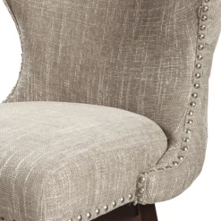 Bar Stools & Counter Height Stools-Kirkland's Home Ivey High Wingback Swivel Counter Stool Brown