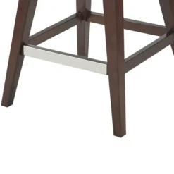 Bar Stools & Counter Height Stools-Kirkland's Home Ivey High Wingback Swivel Counter Stool Brown