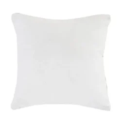 Pillows-Kirkland's Home Ivory Border Natural Close Woven Jute Pillow Ivory/Tan