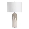 Table Lamps-Kirkland's Home Ivory Ceramic Textured Base Table Lamp White