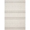 Outdoor Rugs-Kirkland's Home Ivory Geometric Stripes Outdoor Area Rug, 5X7 Ivory/Gray