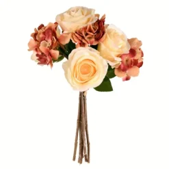 Stems & Bouquets-Kirkland's Home Ivory Rose And Blush Hydrangea Stems, Set Of 2 Ivory/Pink
