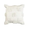 Pillows-Kirkland's Home Ivory Tufted Dots Throw Pillow White