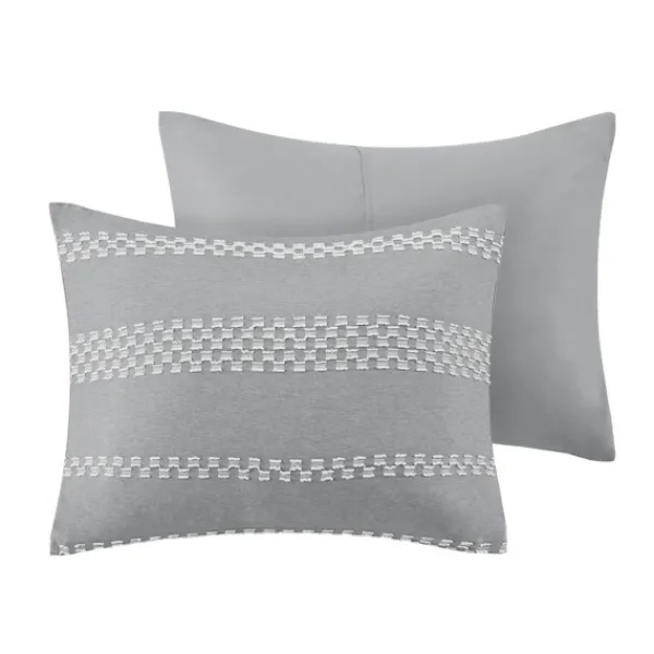 Comforters-Kirkland's Home Jacquard 5-Pc. California King Comforter Set Gray