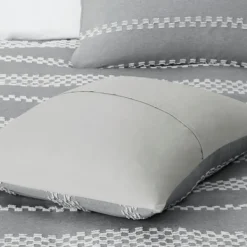 Comforters-Kirkland's Home Jacquard 5-Pc. California King Comforter Set Gray