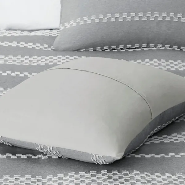 Comforters-Kirkland's Home Jacquard 5-Pc. California King Comforter Set Gray