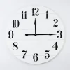 Clocks-Kirkland's Home Jake And Black Wooden Wall Clock White