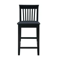 Bar Stools & Counter Height Stools-Kirkland's Home Jayden Craftsman Counter Stool Black